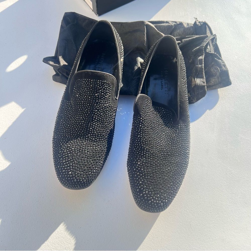 Black Label Sparkling Black Loafers
